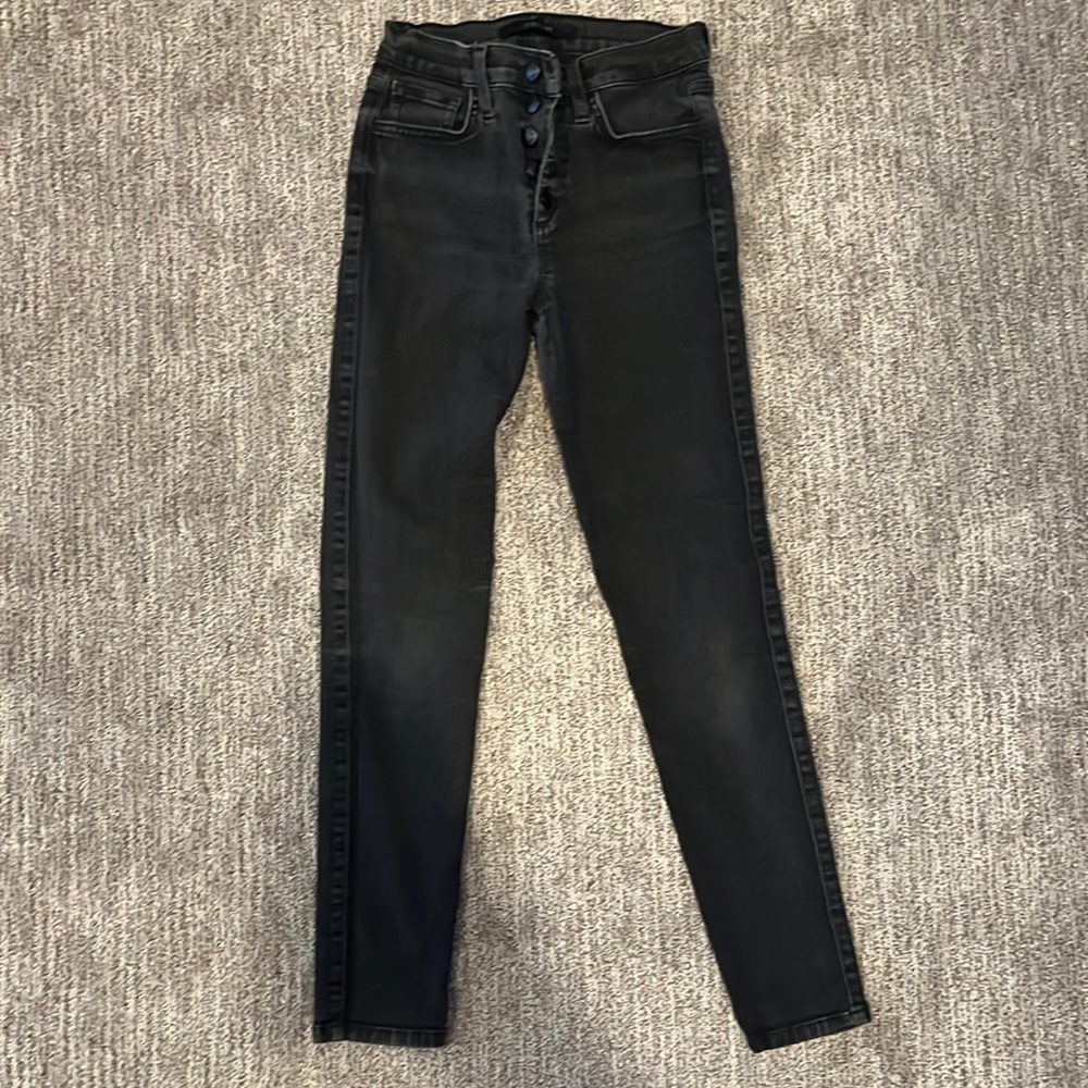 Joe’s black jeans button up size 25